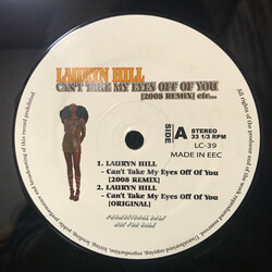 Lauryn Hill Can't Take My Eyes Off You (2008 Remix etc...) USED VINYL 12INCH 33 S RPM PROMO STEREO