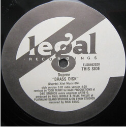 Dupree Brass Disk USED VINYL 12INCH 45 RPM