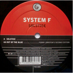 System F Solstice USED VINYL 12INCH 45 RPM SINGLE