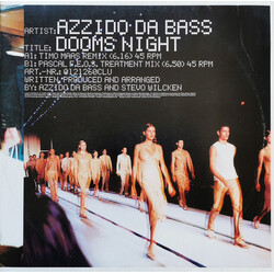 Azzido Da Bass Dooms Night USED VINYL 12INCH 45 RPM