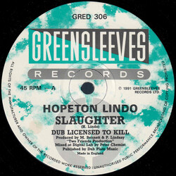 Hopeton Lindo Slaughter USED VINYL 12INCH 45 RPM