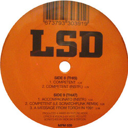 L.S.D. (4) Competent USED VINYL 12INCH 33 S RPM REPRESS