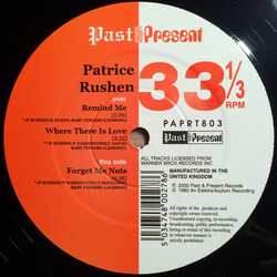 Patrice Rushen Remind Me / Where There Is Love / Forget Me Nots USED VINYL 12INCH 33 S RPM EP