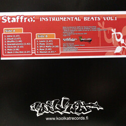 Staffro Instrumental Beats Vol. 1 Vinyl LP USED