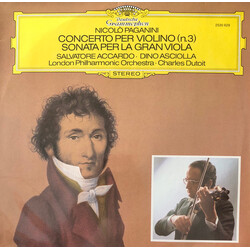 Niccolò Paganini / Salvatore Accardo / Dino Asciolla / London Philharmonic Orchestra / Charles Dutoit Concerto Per Violino (N.3) / Sonata Per La Gran 