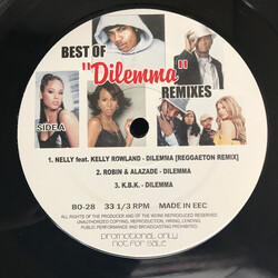 Various Best Of "Dilemma" Remixes USED VINYL 12INCH 33 S RPM PROMO
