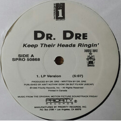 Dr. Dre Keep Their Heads Ringin' USED VINYL 12INCH