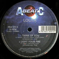 Lolita (2) Think Of You / Light Your Fire / Ready For Your Heart / Everybody Dance USED VINYL 12INCH 33 S RPM STEREO