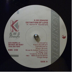 Kaos / R-Tyme Definition Of Love / Illusion USED VINYL 12INCH 33 S RPM