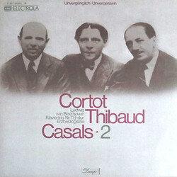 Alfred Cortot / Jacques Thibaud / Pablo Casals / Ludwig van Beethoven Klaviertrio Nr. 7 B-Dur Erzherzogstrio Vinyl LP USED