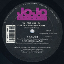 Valerie Harley Kiss This Love Goodbye USED VINYL 12INCH 33 S RPM