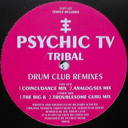 Psychic TV Tribal (Drum Club Remixes) USED VINYL 12INCH 33 S RPM SINGLE