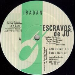 Joe Claussell / Kerri Chandler Escravos De Jo USED VINYL 12INCH 33 S RPM LIMITED EDITION PROMO