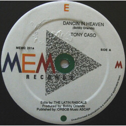Tony Caso Dancin In Heaven USED VINYL 12INCH SINGLE 33 S RPM