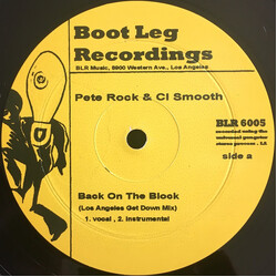 Pete Rock / C.L. Smooth / Thes One / Double K (2) Back On The Block / Rhymin' With The Bonz USED VINYL 12INCH 33 S RPM LIMITED EDITION