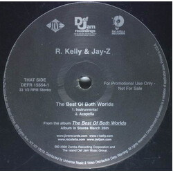 R. Kelly / Jay-Z The Best Of Both Worlds USED VINYL 12INCH 33 S RPM PROMO STEREO