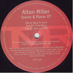Alton Miller Spaces & Places EP USED VINYL 12INCH 33 S RPM EP