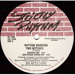 Rhythm Warfare Two Notches USED VINYL 12INCH 33 S RPM