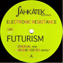 Electronic Resistance Futurism USED VINYL 12INCH 33 S RPM