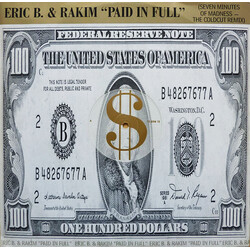 Eric B. & Rakim Paid In Full (Seven Minutes Of Madness - The Coldcut Remix) USED VINYL 12INCH REISSUE 33 S RPM
