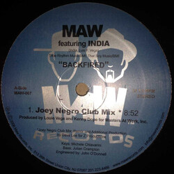 Masters At Work / India Backfired USED VINYL 12INCH REPRESS