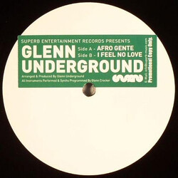 Glenn Underground Afro Gente / I Feel No Love USED VINYL 12INCH 45 RPM PROMO WHITE LABEL