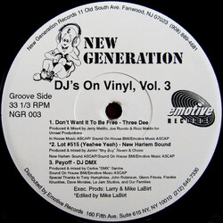 Various DJ's On Vinyl, Vol. 3 USED VINYL 12INCH 33 S RPM
