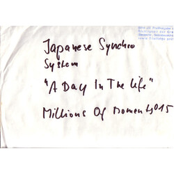 Japanese Synchro System A Day In The Life USED VINYL 12INCH TEST PRESSING WHITE LABEL