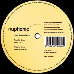 Soul Ascendants Tribute USED VINYL 12INCH 45 RPM