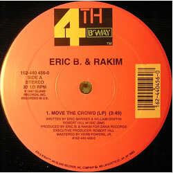 Eric B. & Rakim Move The Crowd / Paid In Full USED VINYL 12INCH 33 S RPM REPRESS