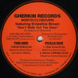 North / Clybourn / Ernestine Brown Don't Walk Out The Door USED VINYL 12INCH 33 S RPM