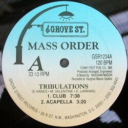 Mass Order Tribulations USED VINYL 12INCH 33 S RPM