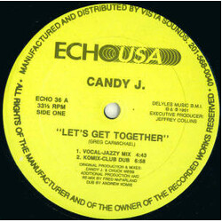 Candy J Let's Get Together USED VINYL 12INCH 33 S RPM