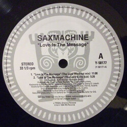 Saxmachine Love Is The Message USED VINYL 12INCH 33 S RPM