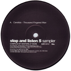 Candido / Fania All Stars Thousand Fingered Man / Coro Miyare (Stop And Listen 5 Sampler) USED VINYL 12INCH 45 RPM SINGLE REISSUE SAMPLER