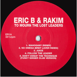 Eric B. & Rakim To Mourn The Lost Leaders Vinyl LP USED