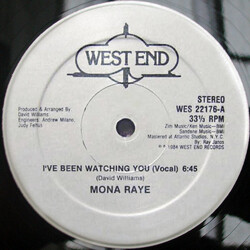 Mona Rae I've Been Watching You USED VINYL 12INCH 33 S RPM STEREO