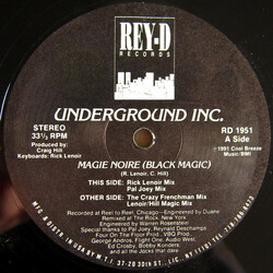 Underground Inc. Magie Noire (Black Magic) USED VINYL 12INCH 33 S RPM