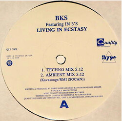 BKS / In 3's Living In Ecstasy USED VINYL 12INCH 33 S RPM