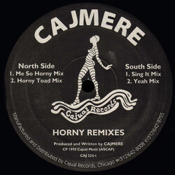 Cajmere Horny (Remixes) USED VINYL 12INCH 33 S RPM