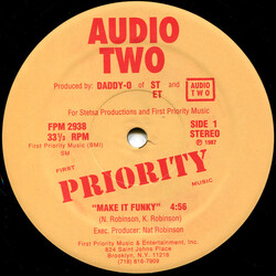 Audio Two Make It Funky / Top Billin' USED VINYL 12INCH 33 S RPM REISSUE