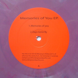 Owen Jay & Melchior Sultana Memories Of You EP. USED VINYL 12INCH EP 33 S RPM