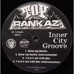 T.O.P. Rankaz Inner City Groove USED VINYL 12INCH 33 S RPM PROMO