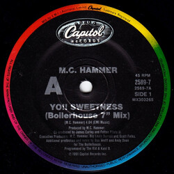 MC Hammer Yo Sweetness (Boilerhouse 7" Mix) USED VINYL 7INCH 45 RPM