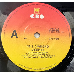 Neil Diamond Desirée USED VINYL 7INCH 45 RPM SINGLE