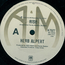 Herb Alpert Rise / Aranjuez, Mon Amour USED VINYL 7INCH 45 RPM SINGLE