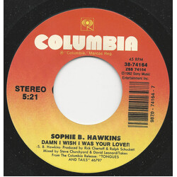 Sophie B. Hawkins Damn I Wish I Was Your Lover USED VINYL 7INCH 45 RPM STEREO