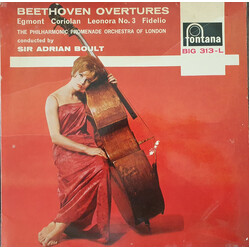 Ludwig Van Beethoven / The Philharmonic Promenade Orchestra / Sir Adrian Boult Beethoven Overtures Vinyl LP USED