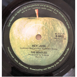 The Beatles Hey Jude USED VINYL 7INCH 45 RPM SINGLE REISSUE MONO
