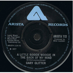 Gary Glitter A Little Boogie Woogie In The Back Of My Mind USED VINYL 7INCH 45 RPM SINGLE